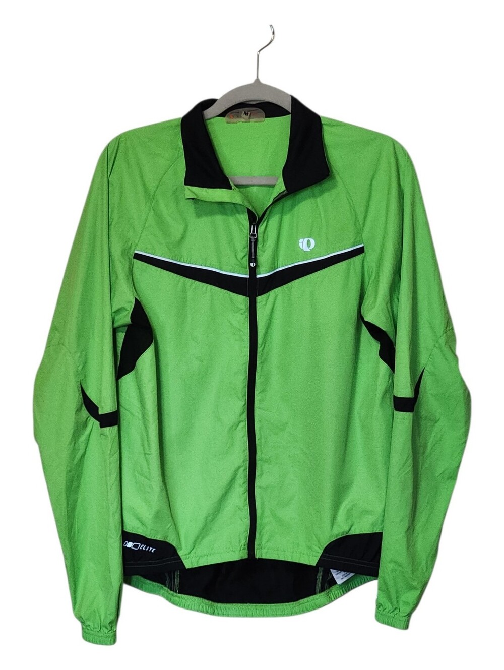Pearl Izumi Elite Barrier Neon Green Cycling Windbreaker Jacket Size Medium